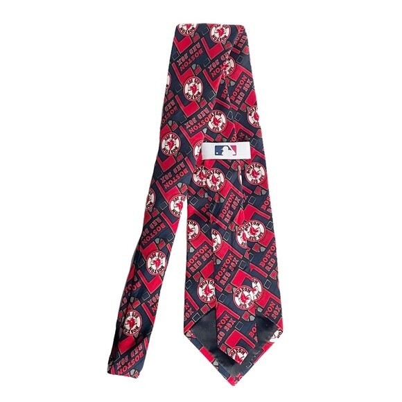 Boston Red Sox MLB 100% Silk Necktie Men’s Licensed Sports Baseball Tie - Picture 4 of 6